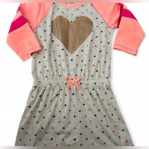Cat & Jack Polka Dot Dress with Glitter Heart